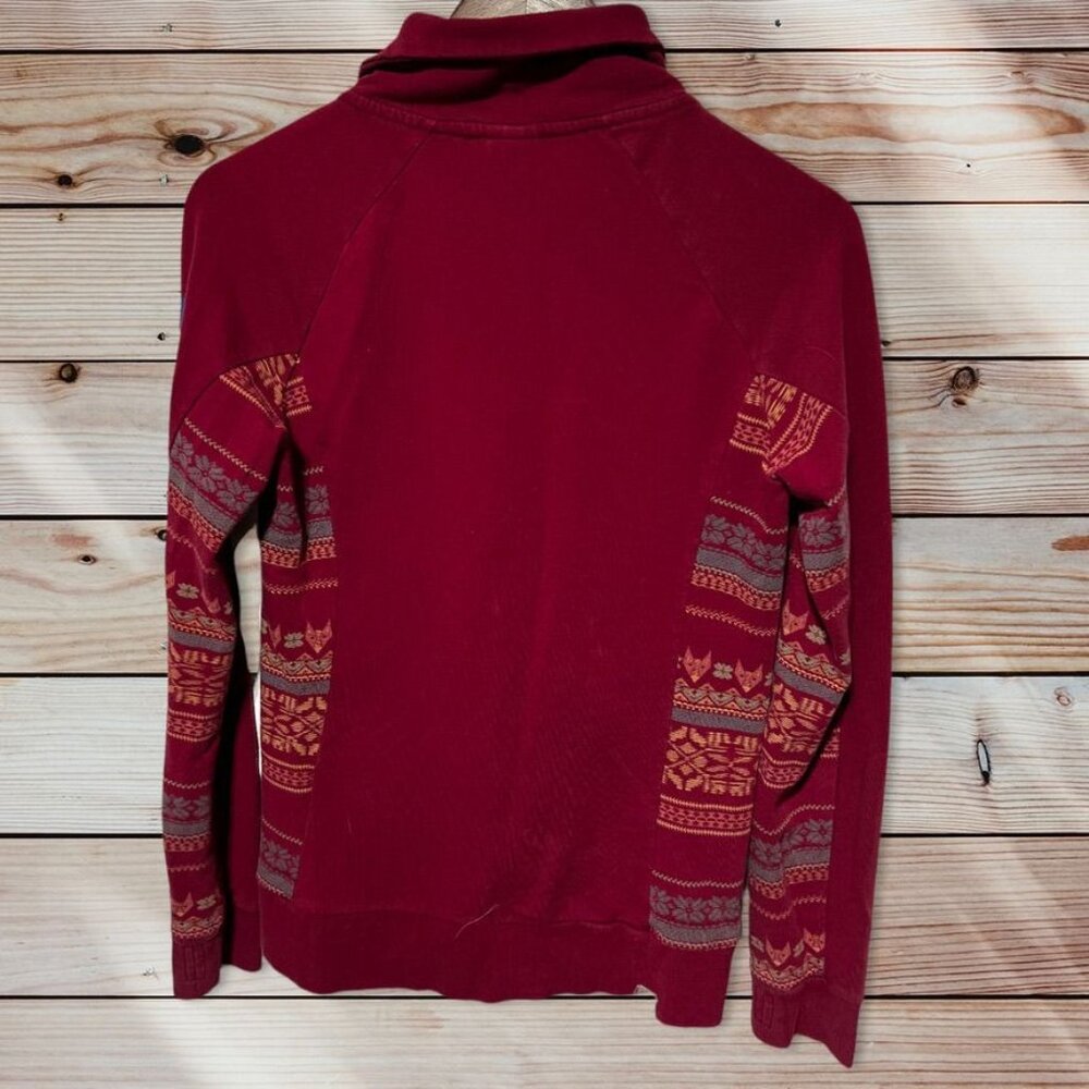 Bench Full Zip Sweatshirt Red Size Medium - Picture 2 of 5
